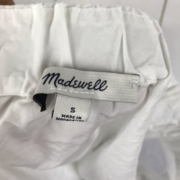 Madewell White Off the Shoulder Top Size S - Picture 3 of 4